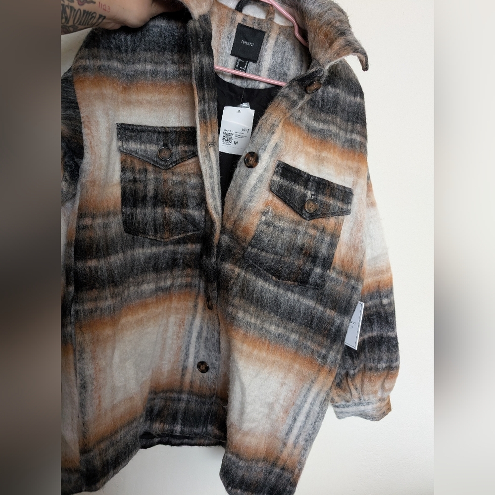 Forever 21 Multicolor Plaid Jacket